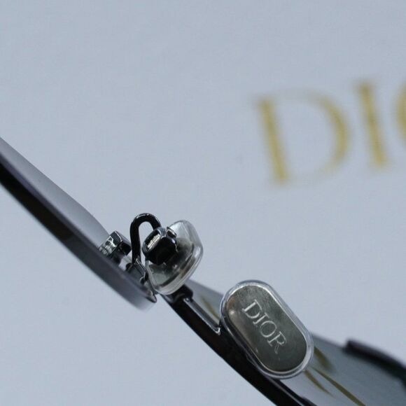 Dior MISSDIOR B1U H4C0 Sunglasses Gunmetal Cat Eye Frame, Green Lenses - Picture 6 of 11